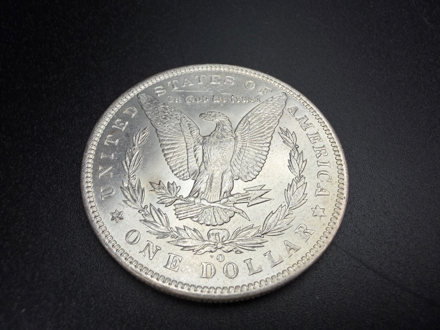 1885 O Brilliant Uncirculated Morgan Silver Dollar [Photo 4]