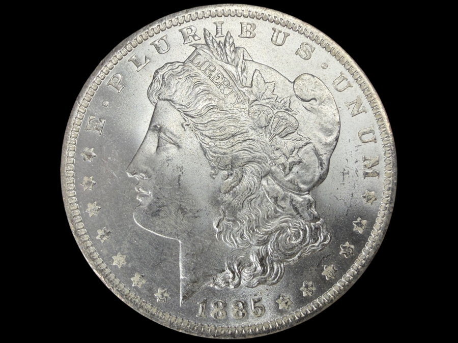 1885 O Brilliant Uncirculated Morgan Silver Dollar