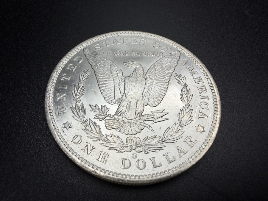 1885 O Brilliant Uncirculated Morgan Silver Dollar [Photo 4]