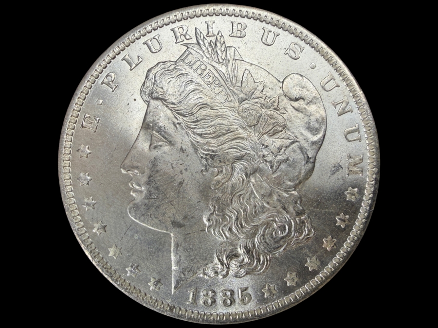 1885 O Brilliant Uncirculated Morgan Silver Dollar