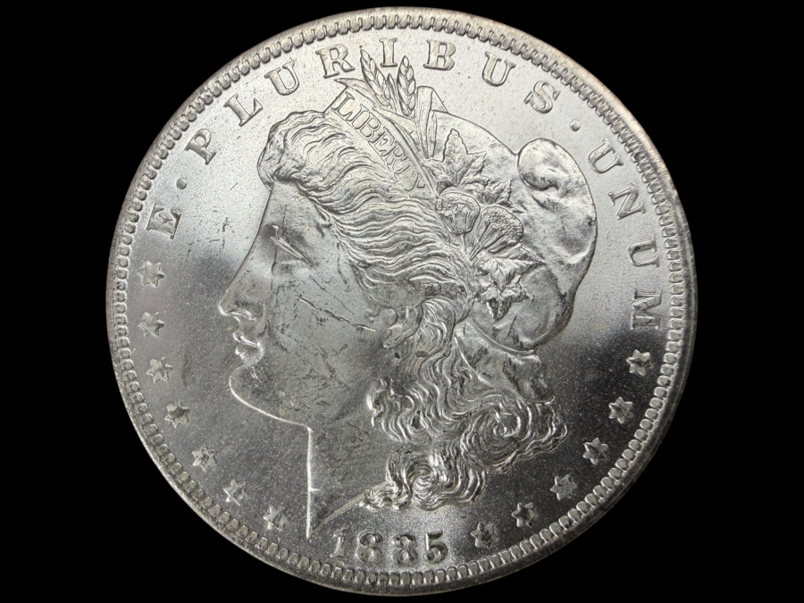 1885 O Brilliant Uncirculated Morgan Silver Dollar