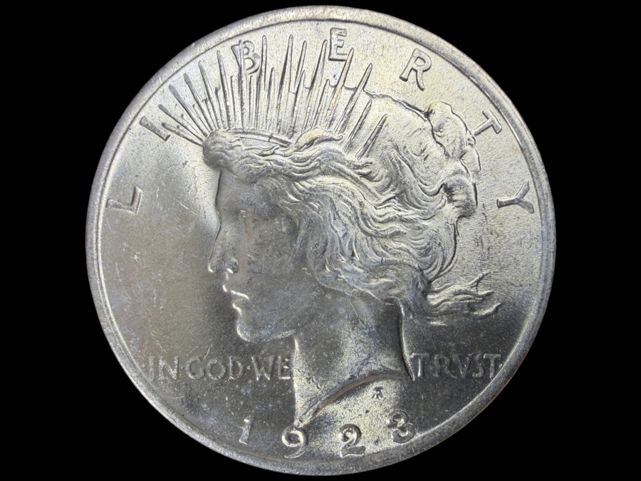 1923 Brilliant Uncirculated Peace Silver Dollar