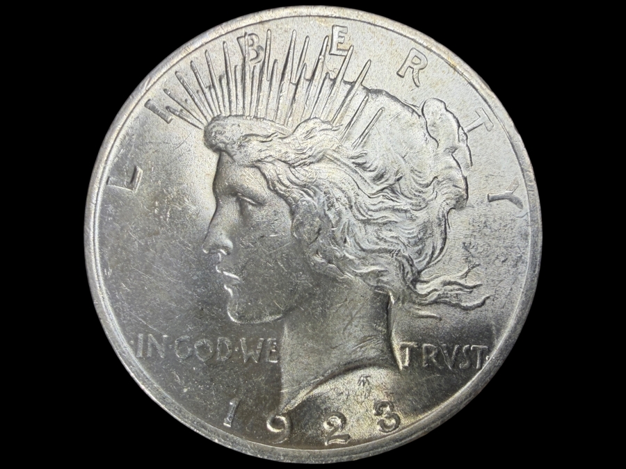 1923 Brilliant Uncirculated Peace Silver Dollar