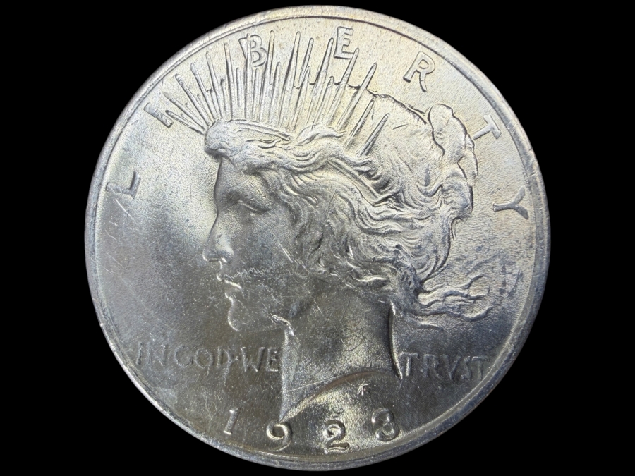 1923 Brilliant Uncirculated Peace Silver Dollar