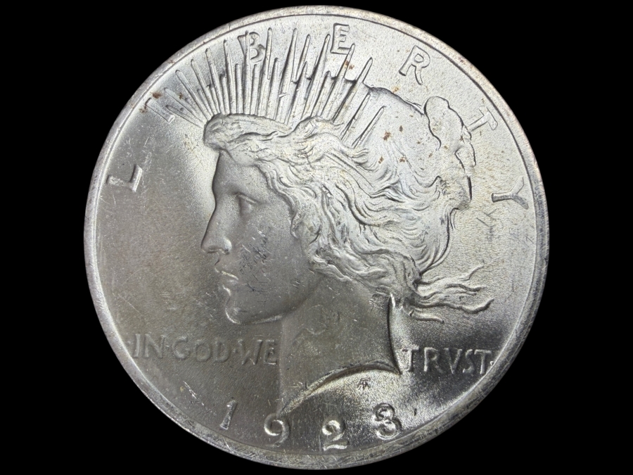 1923 Brilliant Uncirculated Peace Silver Dollar