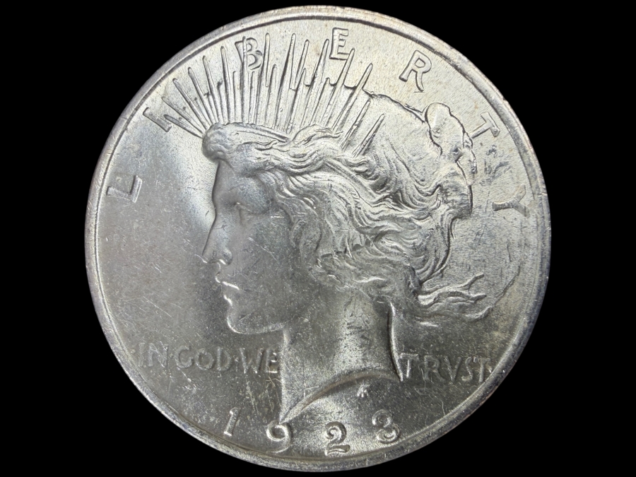 1923 Brilliant Uncirculated Peace Silver Dollar