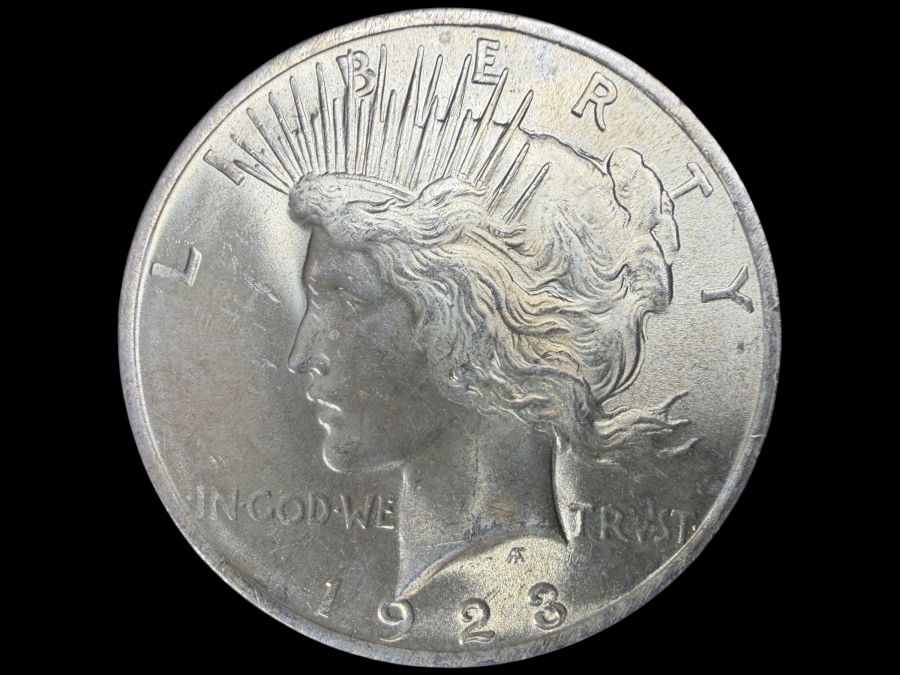 1923 Brilliant Uncirculated Peace Silver Dollar