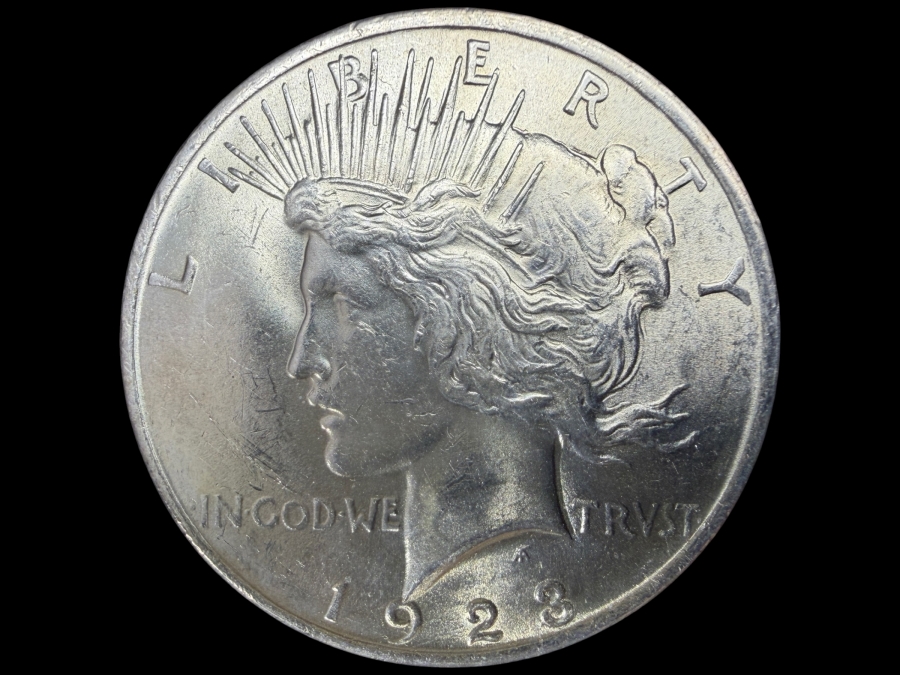 1923 Brilliant Uncirculated Peace Silver Dollar