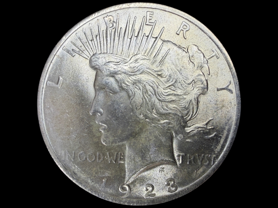 1923 Brilliant Uncirculated Peace Silver Dollar
