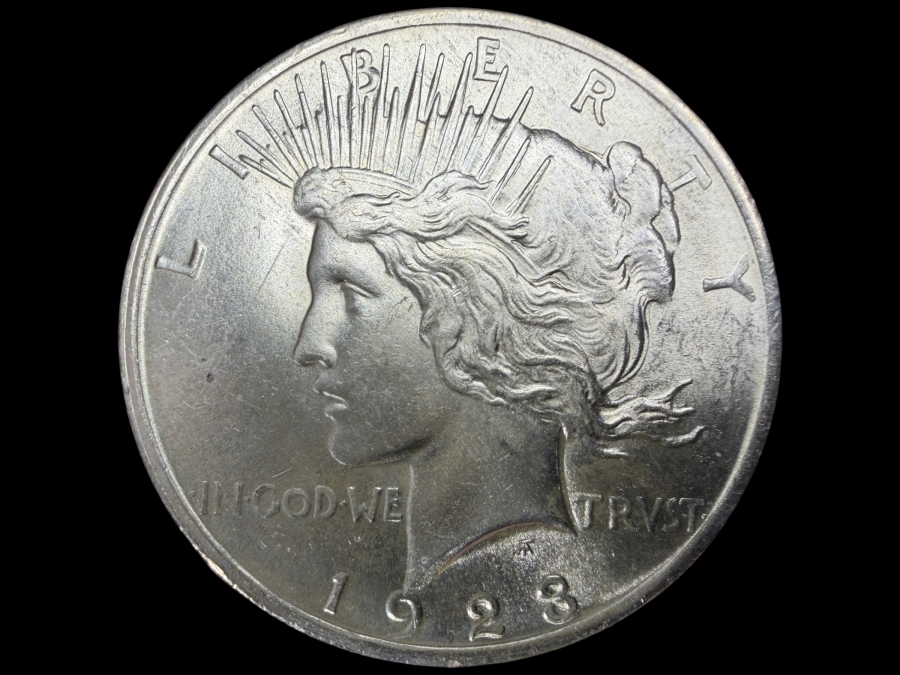 1923 Brilliant Uncirculated Peace Silver Dollar