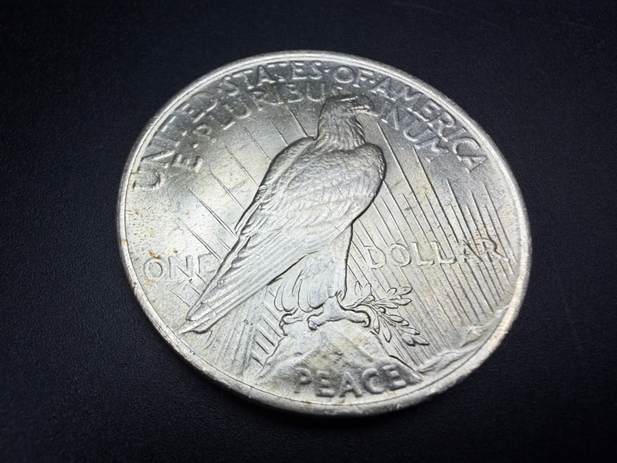 1923 Brilliant Uncirculated Peace Silver Dollar [Photo 4]