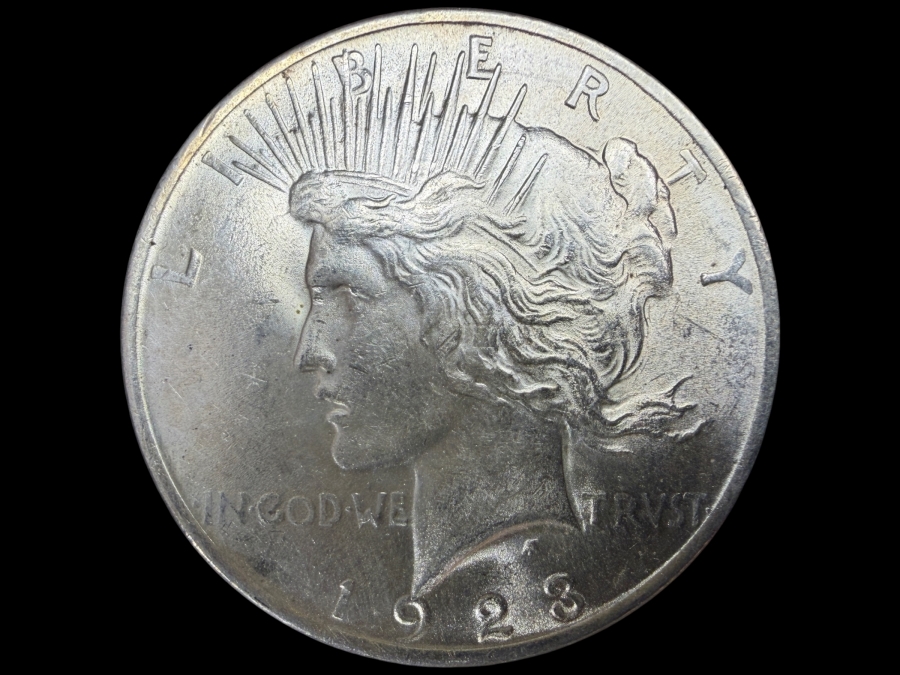 1923 Brilliant Uncirculated Peace Silver Dollar