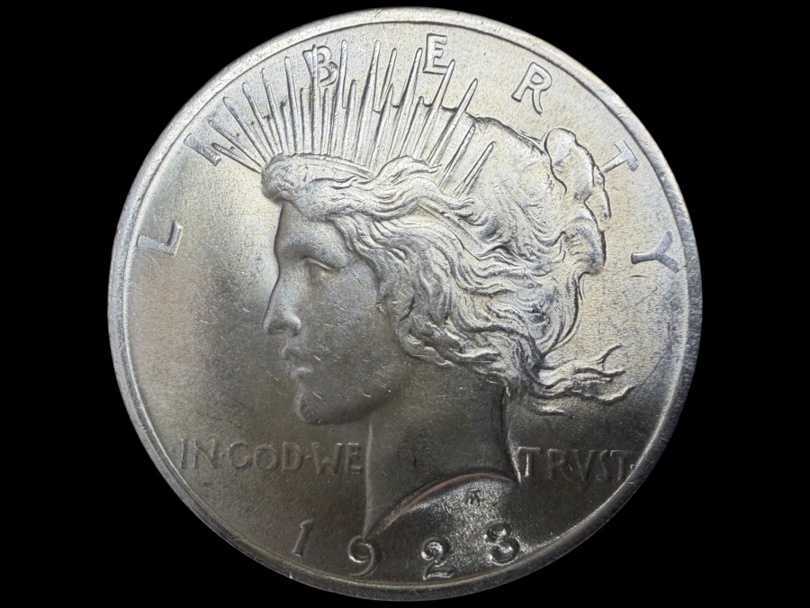 1923 Brilliant Uncirculated Peace Silver Dollar