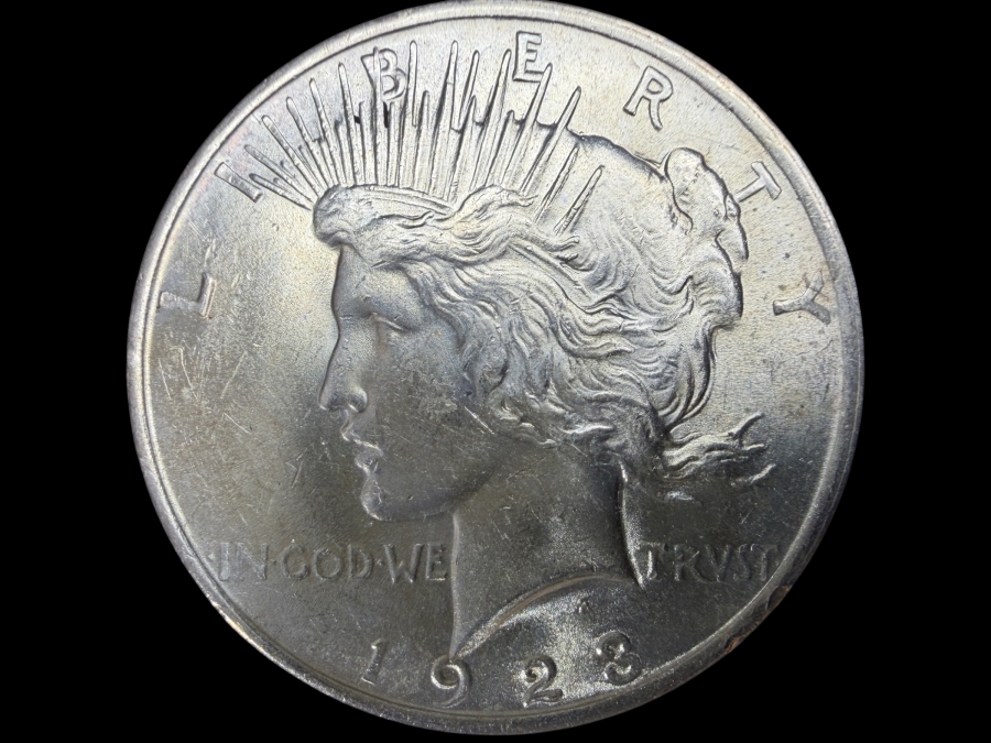 1923 Brilliant Uncirculated Peace Silver Dollar