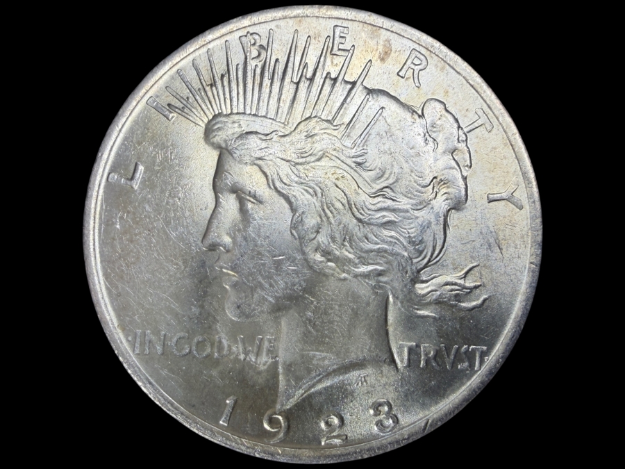 1923 Brilliant Uncirculated Peace Silver Dollar
