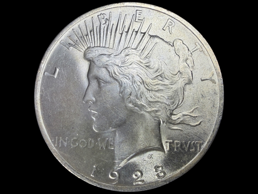 1923 Brilliant Uncirculated Peace Silver Dollar