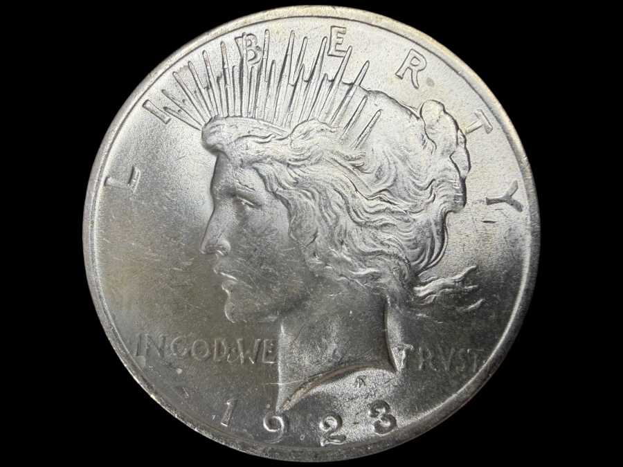 1923 Brilliant Uncirculated Peace Silver Dollar