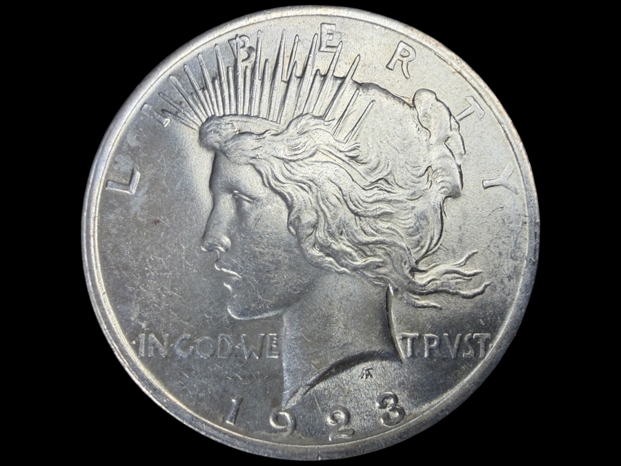 1923 Brilliant Uncirculated Peace Silver Dollar
