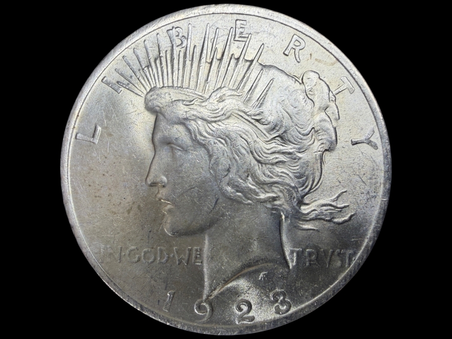 1923 Brilliant Uncirculated Peace Silver Dollar
