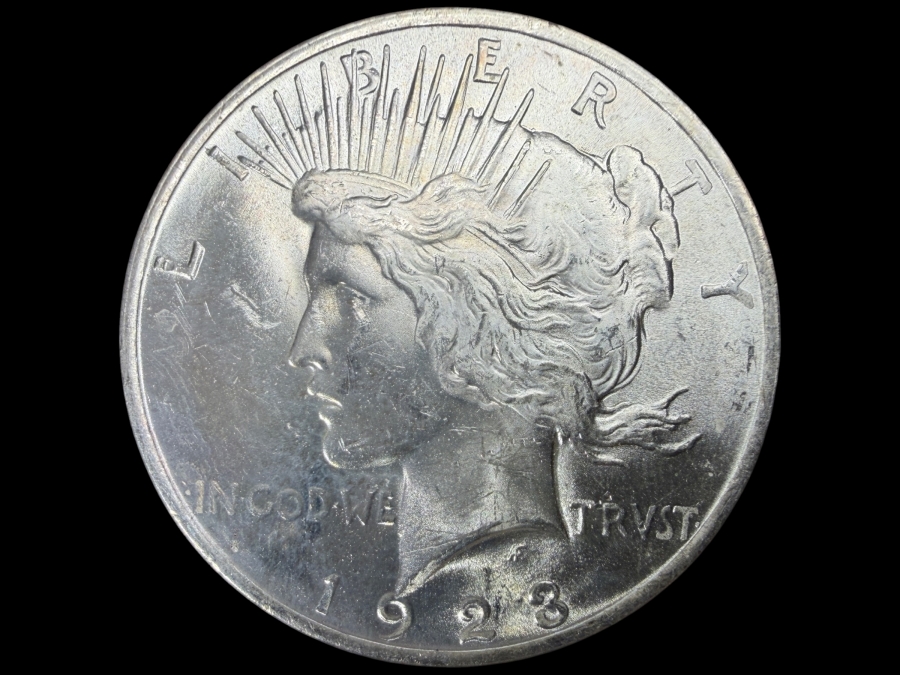 1923 Brilliant Uncirculated Peace Silver Dollar