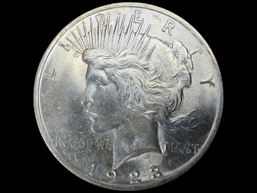 1923 Brilliant Uncirculated Peace Silver Dollar
