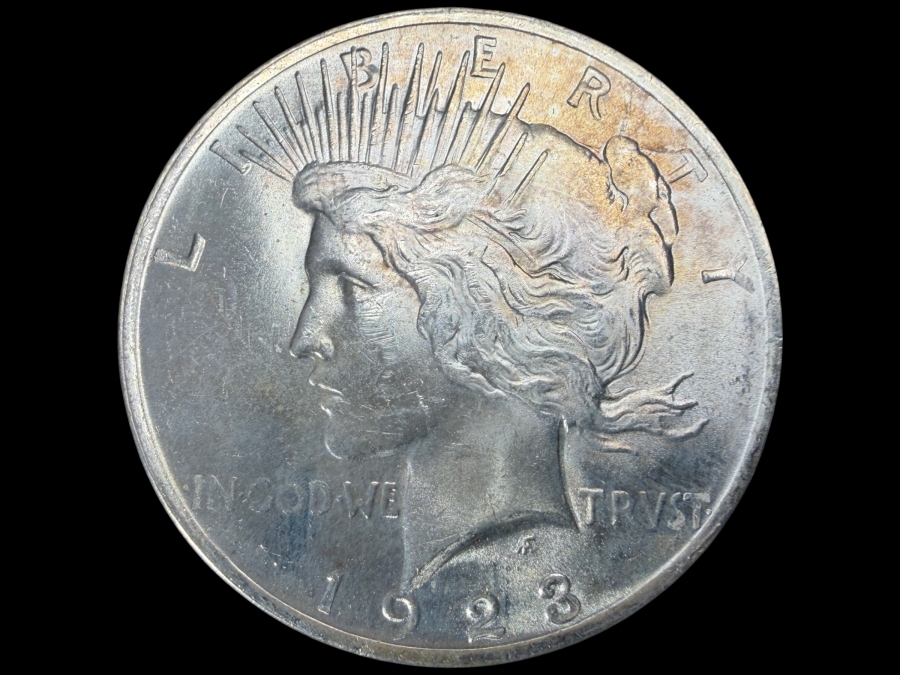 1923 Brilliant Uncirculated Peace Silver Dollar