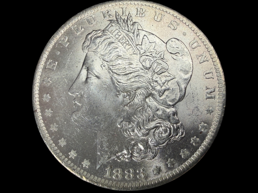 1883 O Brilliant Uncirculated Morgan Silver Dollar