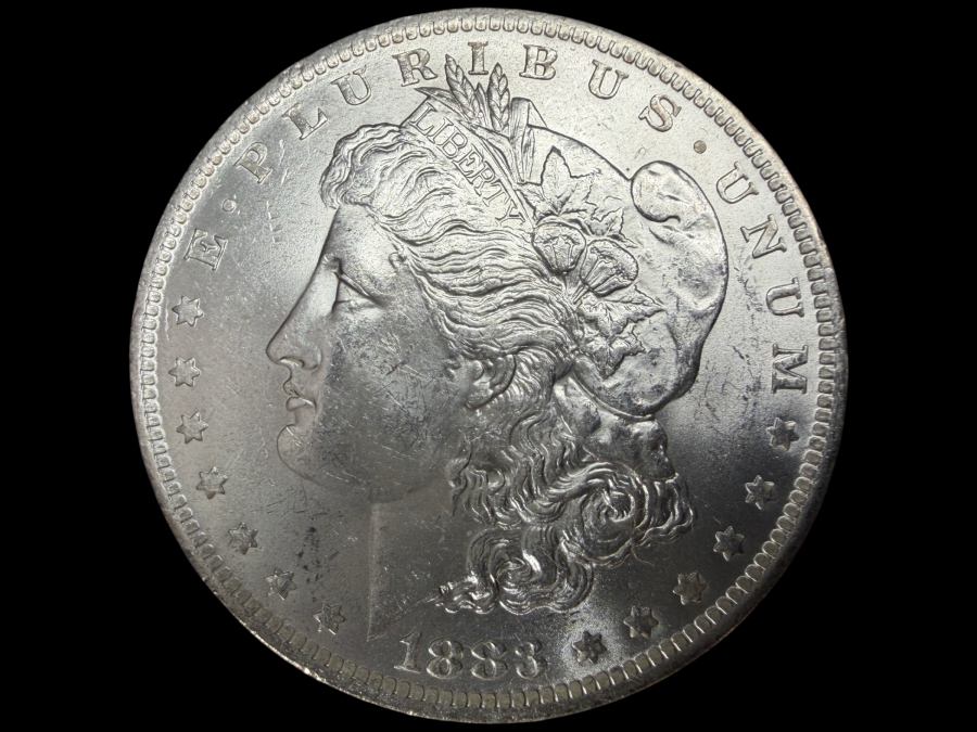 1883 O Brilliant Uncirculated Morgan Silver Dollar