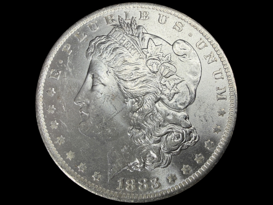 1883 O Brilliant Uncirculated Morgan Silver Dollar