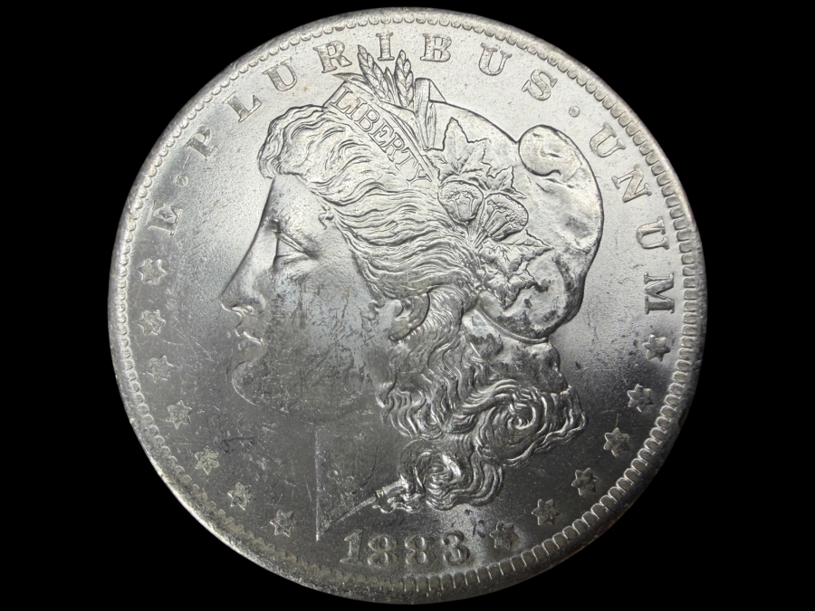 1883 O Brilliant Uncirculated Morgan Silver Dollar