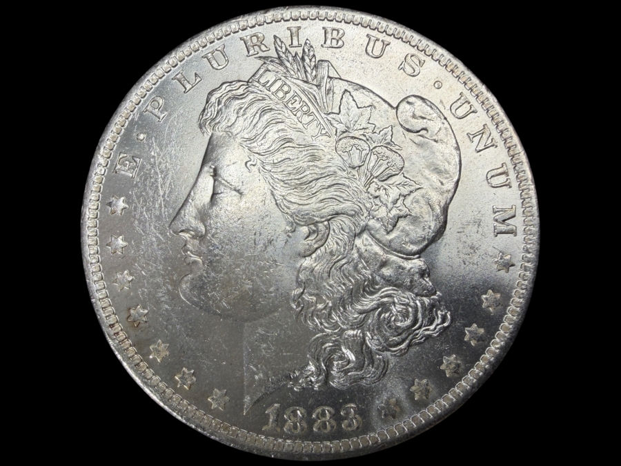 1883 O Brilliant Uncirculated Morgan Silver Dollar