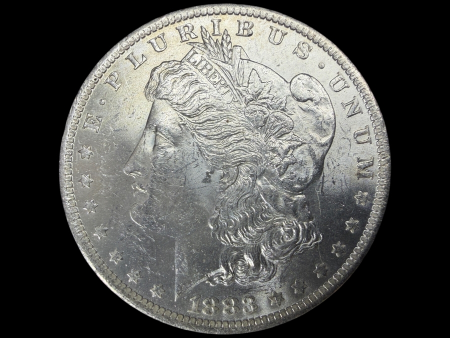 1883 O Brilliant Uncirculated Morgan Silver Dollar