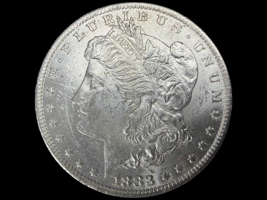 1883 O Brilliant Uncirculated Morgan Silver Dollar