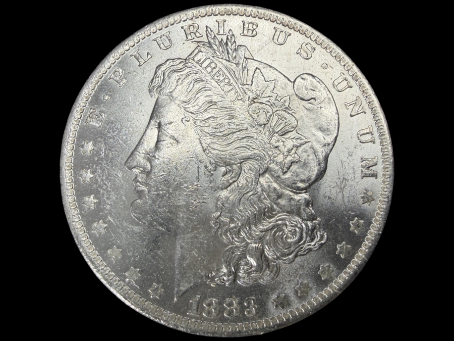 1883 O Brilliant Uncirculated Morgan Silver Dollar