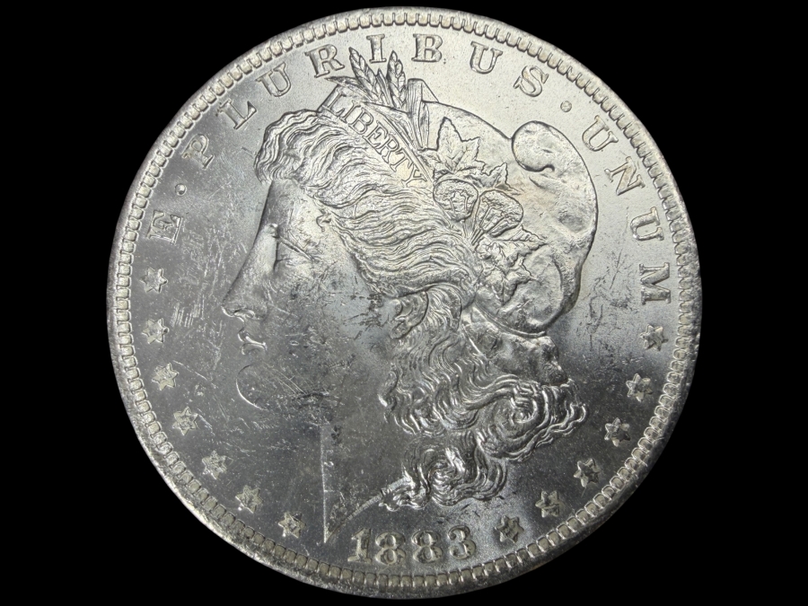 1883 O Brilliant Uncirculated Morgan Silver Dollar