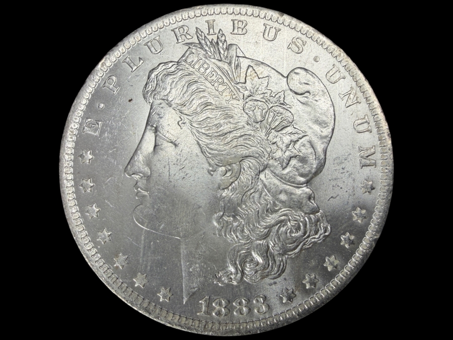 1883 O Brilliant Uncirculated Morgan Silver Dollar