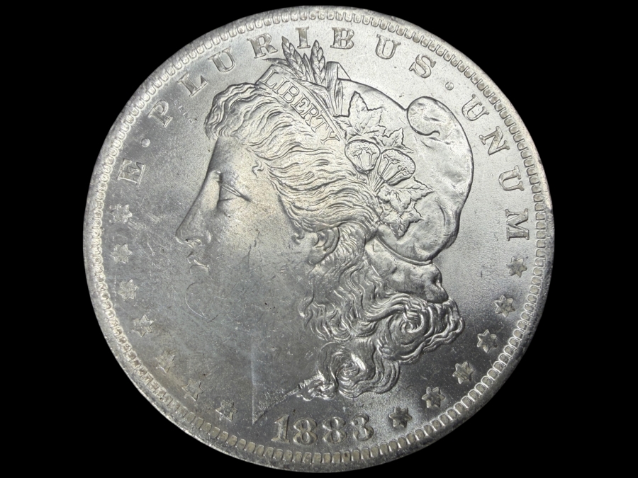 1883 O Brilliant Uncirculated Morgan Silver Dollar