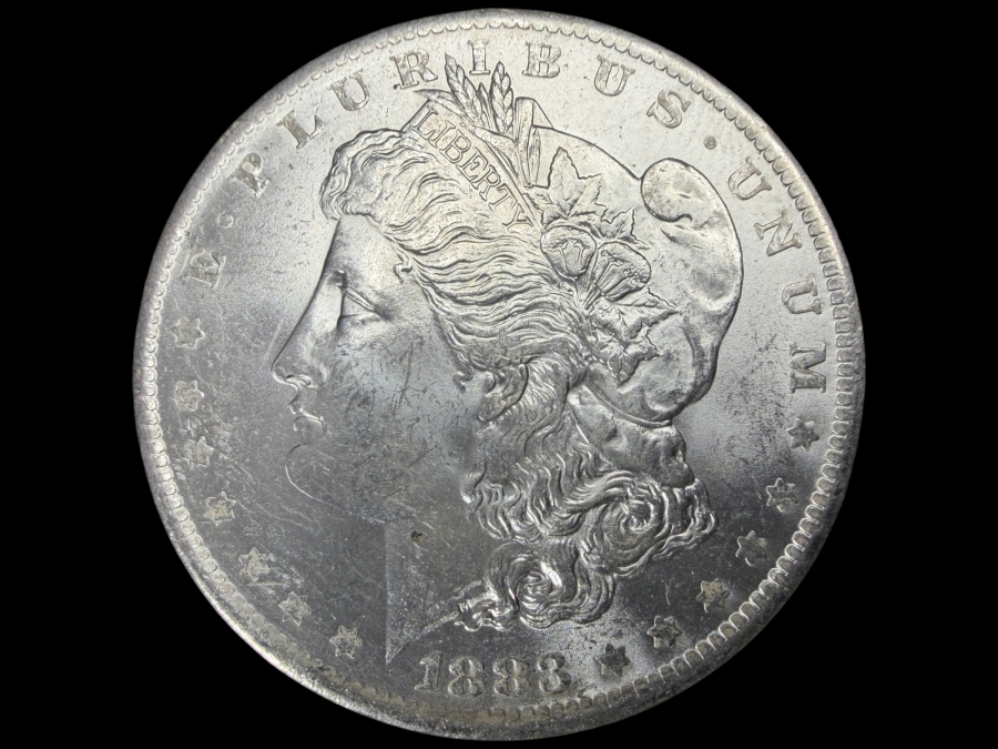 1883 O Brilliant Uncirculated Morgan Silver Dollar