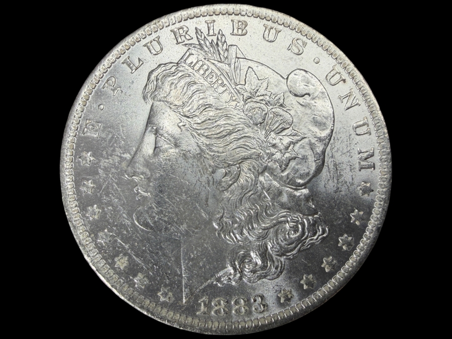 1883 O Brilliant Uncirculated Morgan Silver Dollar
