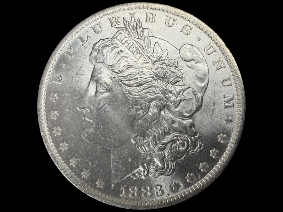 1883 O Brilliant Uncirculated Morgan Silver Dollar