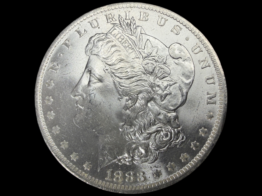 1883 O Brilliant Uncirculated Morgan Silver Dollar