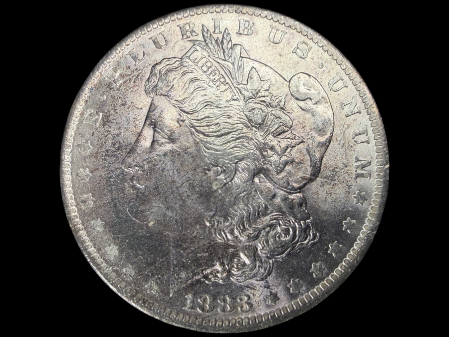 1883 O Brilliant Uncirculated Morgan Silver Dollar