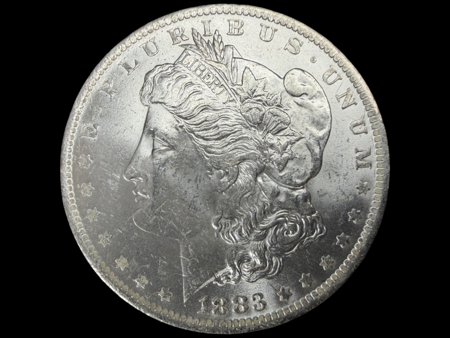 1883 O Brilliant Uncirculated Morgan Silver Dollar