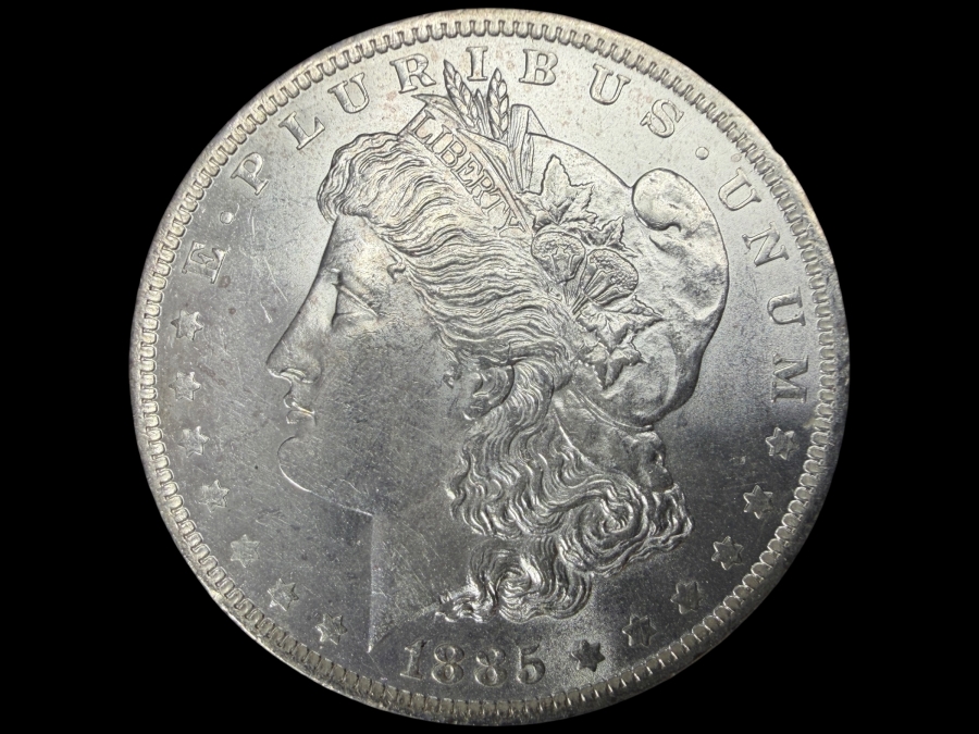 1885 O Brilliant Uncirculated Morgan Silver Dollar