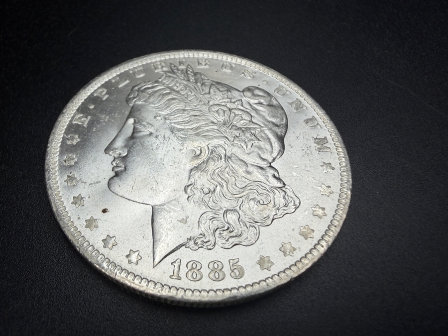 1885 O Brilliant Uncirculated Morgan Silver Dollar [Photo 2]