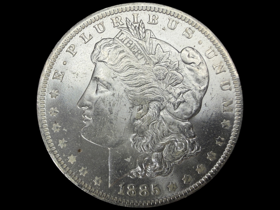 1885 O Brilliant Uncirculated Morgan Silver Dollar