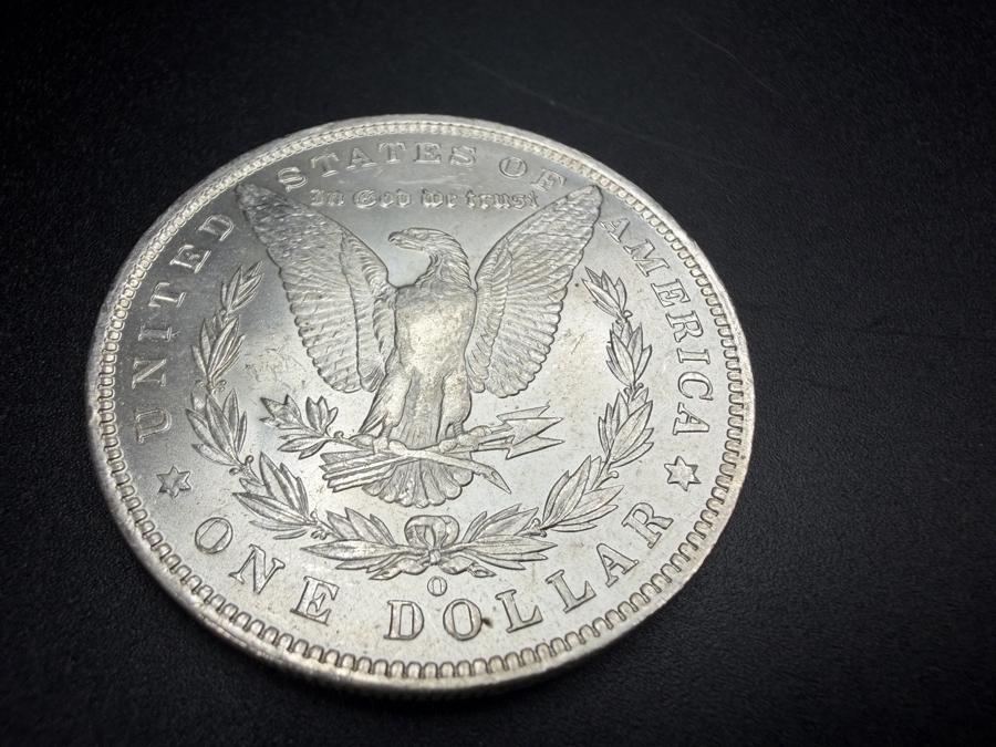1885 O Brilliant Uncirculated Morgan Silver Dollar [Photo 4]