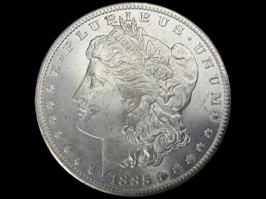 1885 O Brilliant Uncirculated Morgan Silver Dollar