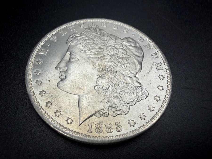 1885 O Brilliant Uncirculated Morgan Silver Dollar [Photo 2]