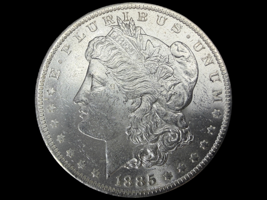 1885 O Brilliant Uncirculated Morgan Silver Dollar
